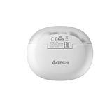 A4Tech B25 True Wireless Earphones White with crystal-clear sound, rich bass, and reliable Bluetooth connection in Pakistan
