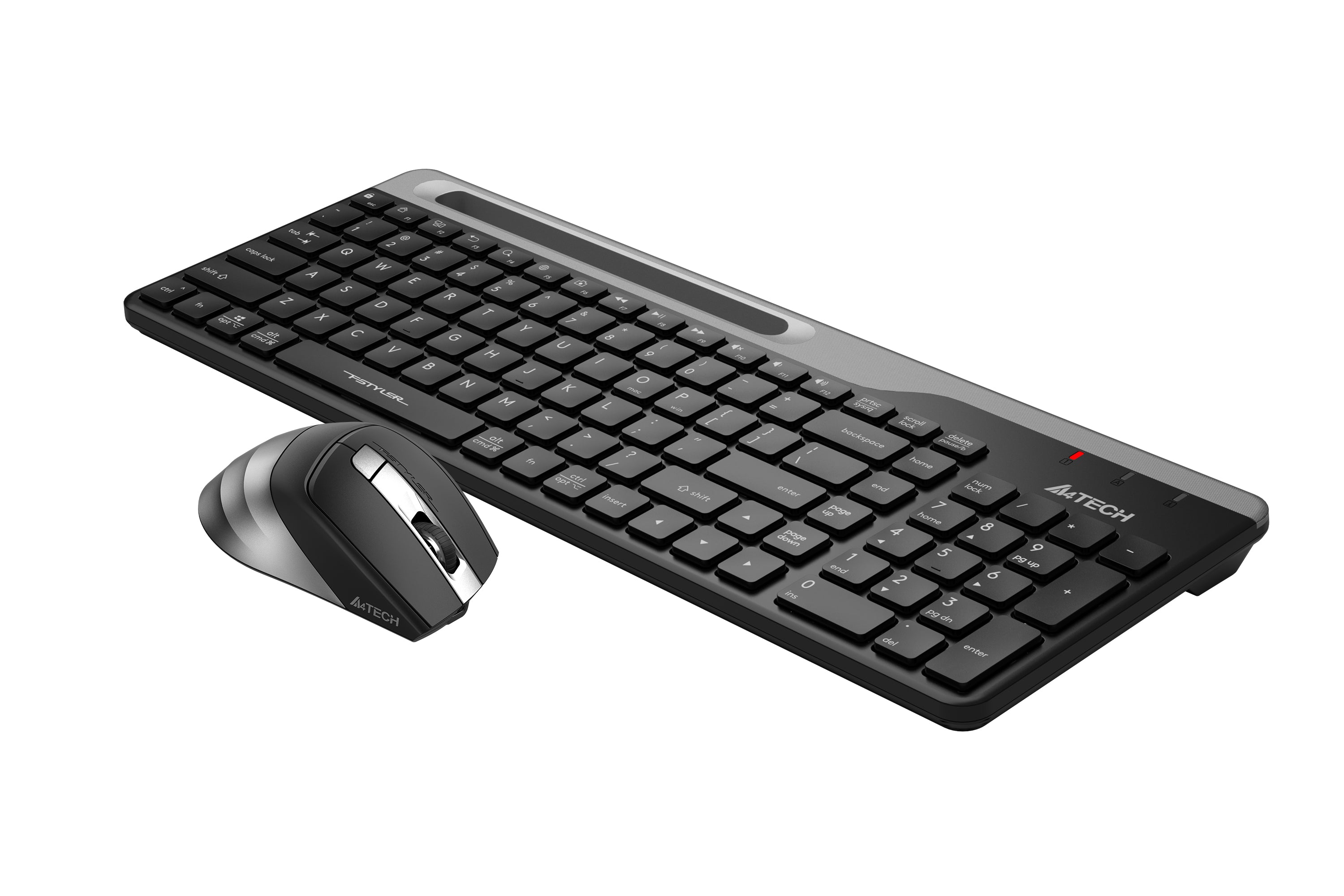 A4Tech FB2535CS Bluetooth & 2.4G Wireless Desktop Set with smooth typing, precise mouse, and elegant design in Pakistan