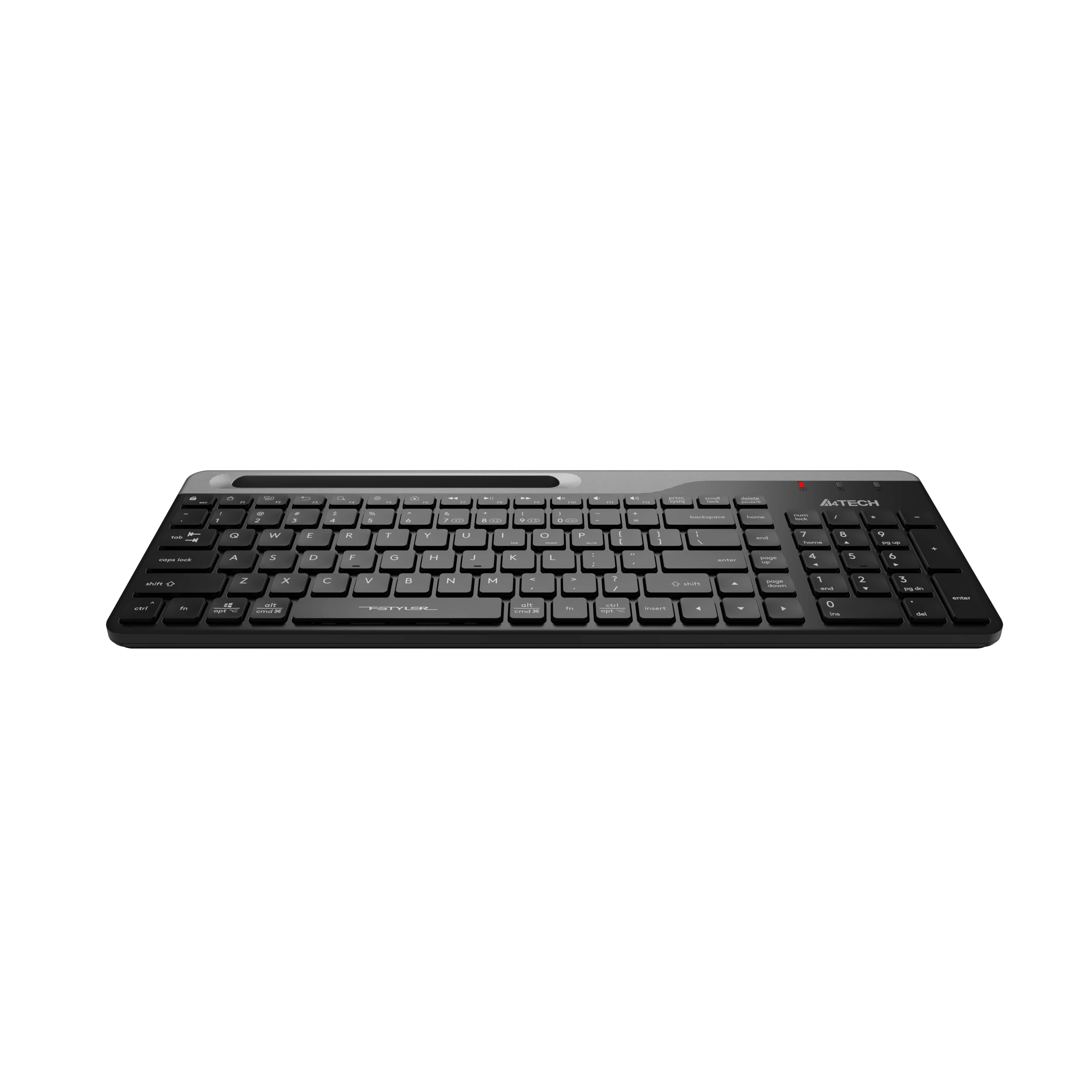 A4Tech FBK25 QuietKey Bluetooth & 2.4G Wireless Keyboard with silent keys, slim design, and smooth typing in Pakistan