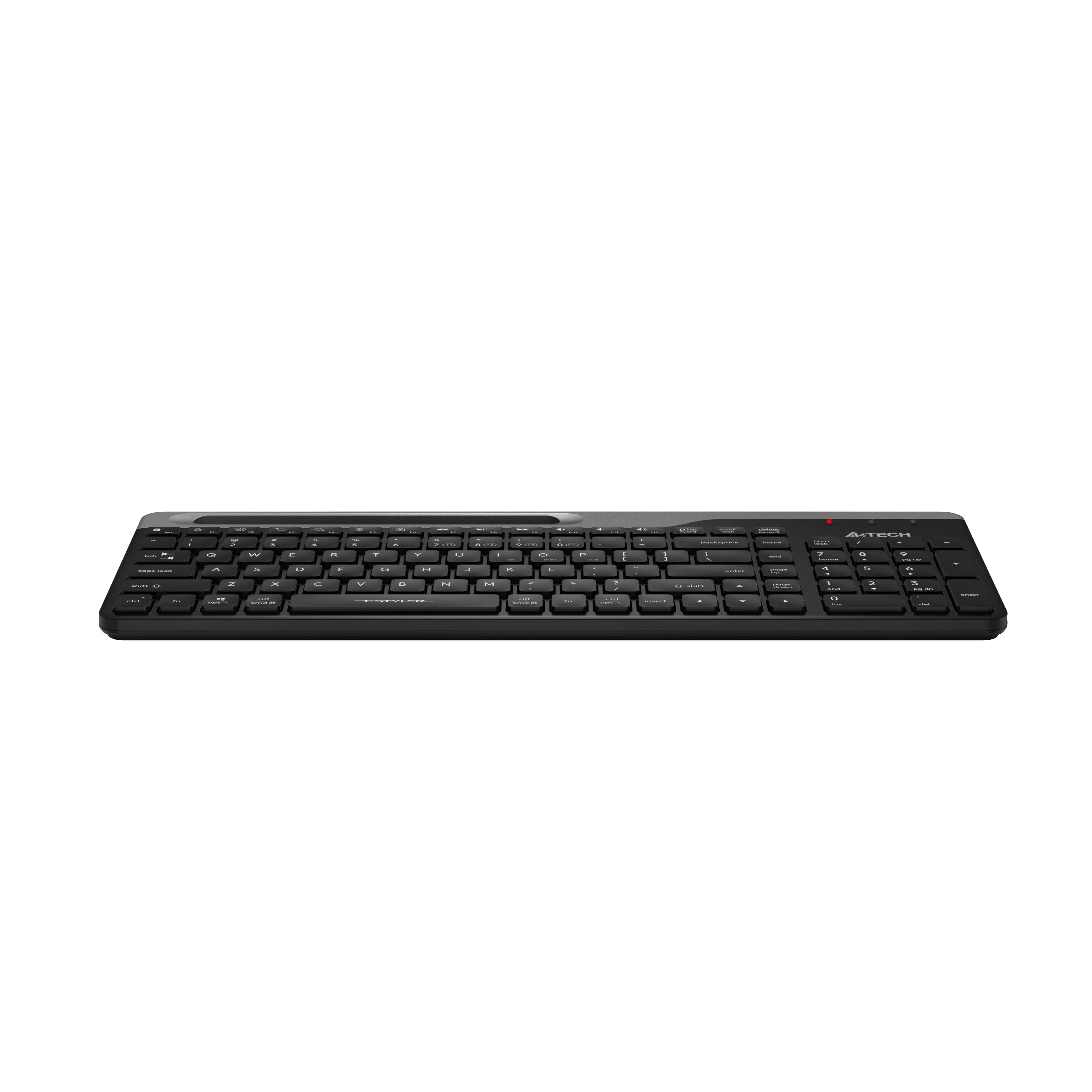 A4Tech FBK25 QuietKey Bluetooth & 2.4G Wireless Keyboard with silent keys, slim design, and smooth typing in Pakistan