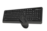 A4Tech FG1010S 2.4G Wireless Desktop Set Black with smooth typing, precise mouse, and reliable performance in Pakistan