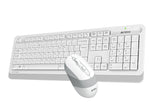 A4Tech FG1010S 2.4G Wireless Desktop Set White with quiet keys, sleek mouse, and durable performance in Pakistan