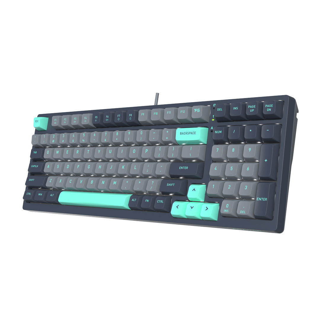 A4Tech FS300 Hot-Swappable Mechanical Keyboard Panda Rock Climbing Edition with durable keys and vivid lighting in Pakistan