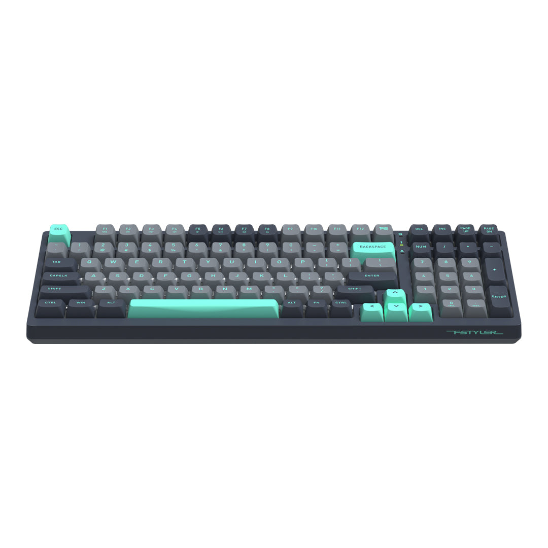 A4Tech FS300 Hot-Swappable Mechanical Keyboard Panda Rock Climbing Edition with durable keys and vivid lighting in Pakistan