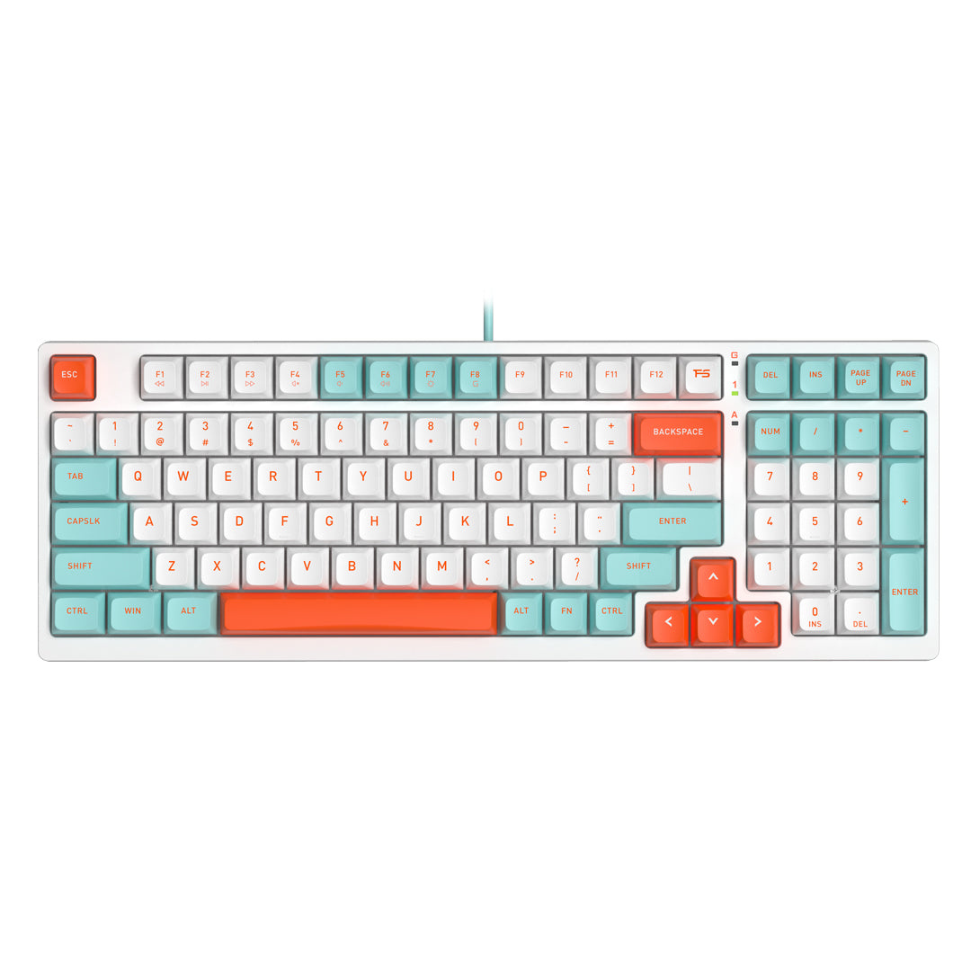 A4Tech FS300 Hot-Swappable Mechanical Keyboard Panda Snorkeling Edition with vibrant design and RGB lighting in Pakistan