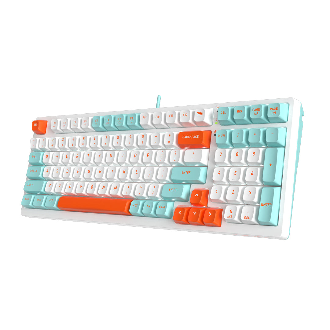 A4Tech FS300 Hot-Swappable Mechanical Keyboard Panda Snorkeling Edition with vibrant design and RGB lighting in Pakistan