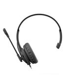 A4Tech HS-11 Mono Headset with clear voice quality, noise-canceling mic, and lightweight, comfortable design in Pakistan