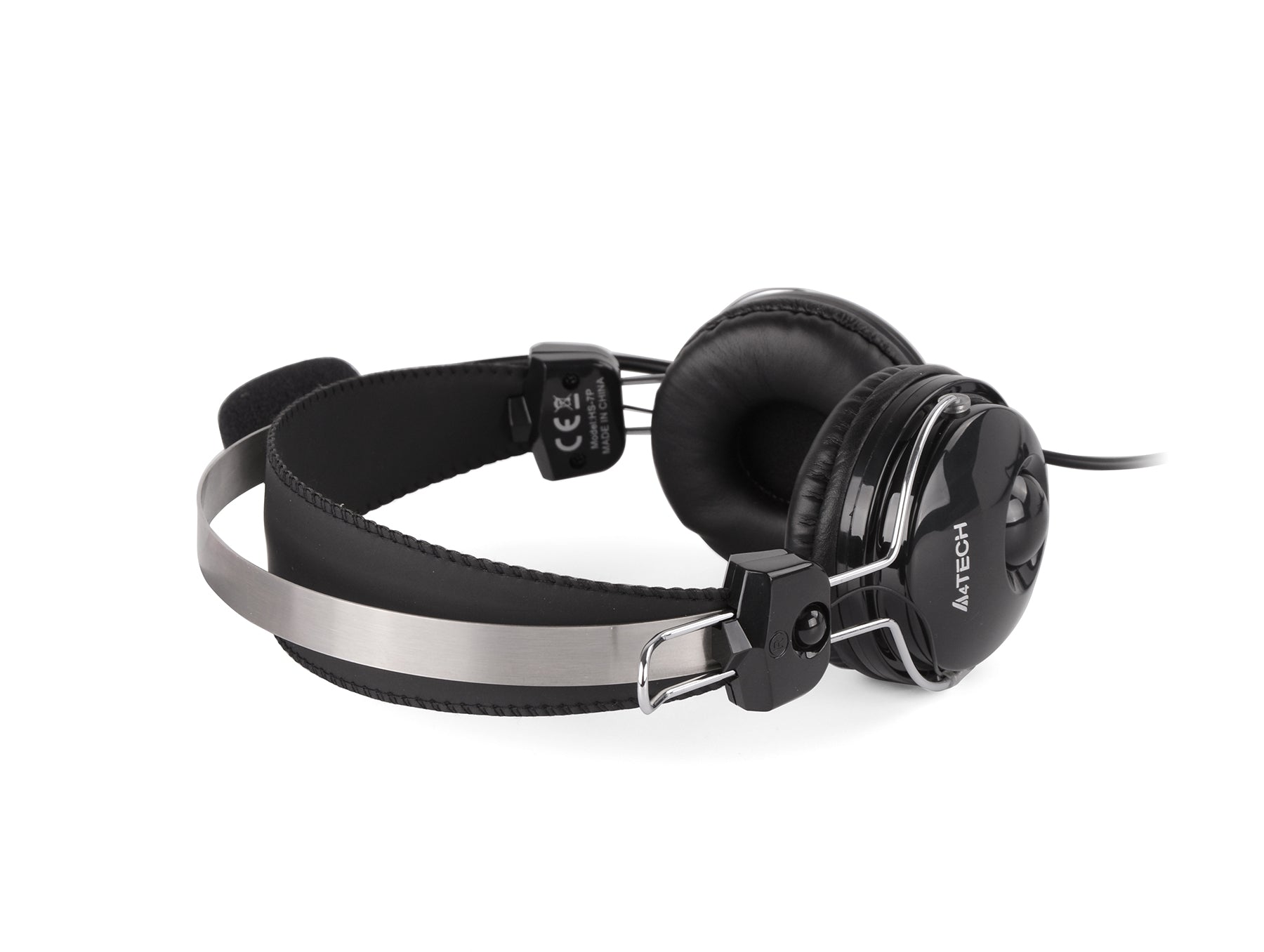A4Tech HS-7P ComfortFit Stereo Headset with clear sound, adjustable mic, and soft cushioned ear pads for comfort in Pakistan