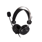 A4Tech HS-7P ComfortFit Stereo Headset with clear sound, adjustable mic, and soft cushioned ear pads for comfort in Pakistan