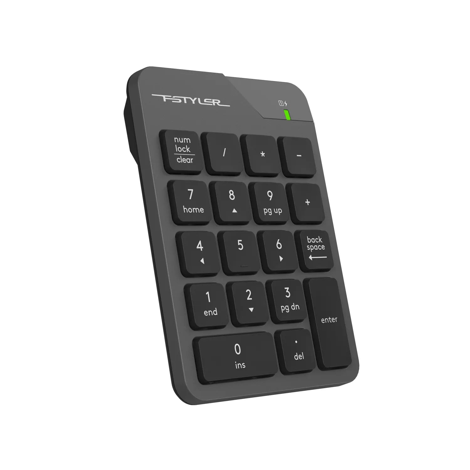A4Tech FGK21C 2.4G Wireless Numeric Keypad with quiet keys, stable connection, and ergonomic design for comfort in Pakistan