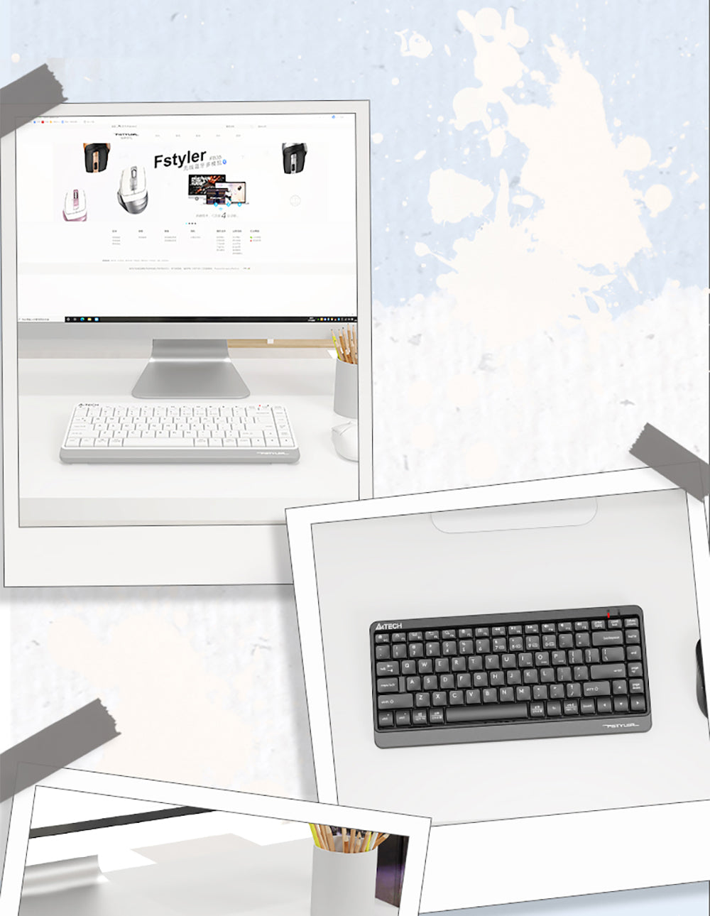 A4Tech FBK11 Bluetooth & 2.4G Wireless Keyboard Compact Size Switch up to 4 Devices 42 FBK11 EN PD 220824 17