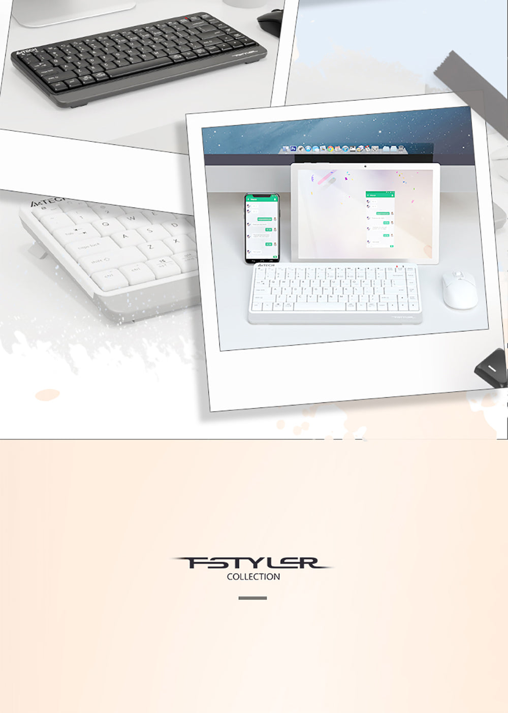 A4Tech FBK11 Bluetooth & 2.4G Wireless Keyboard Compact Size Switch up to 4 Devices 43 FBK11 EN PD 220824 18