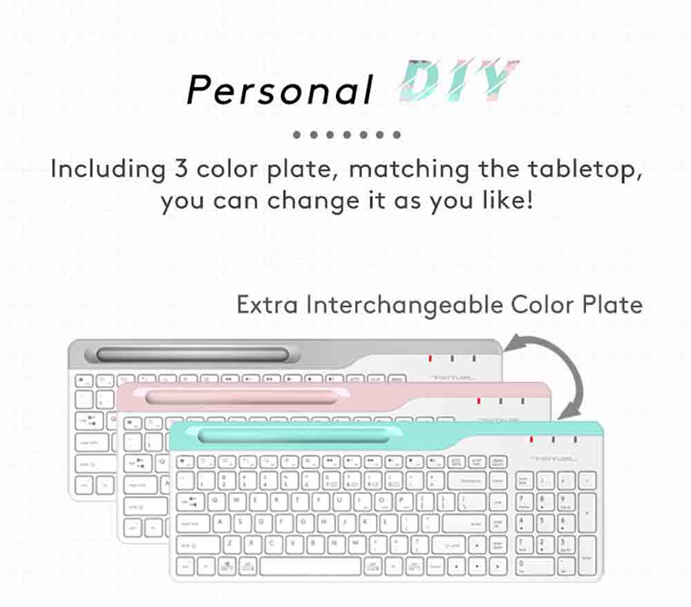 A4Tech FBK25 QuietKey Bluetooth & 2.4G Wireless Keyboard with Phone Holder Multi Devices 54 FBK25 EN PD 20221020 13