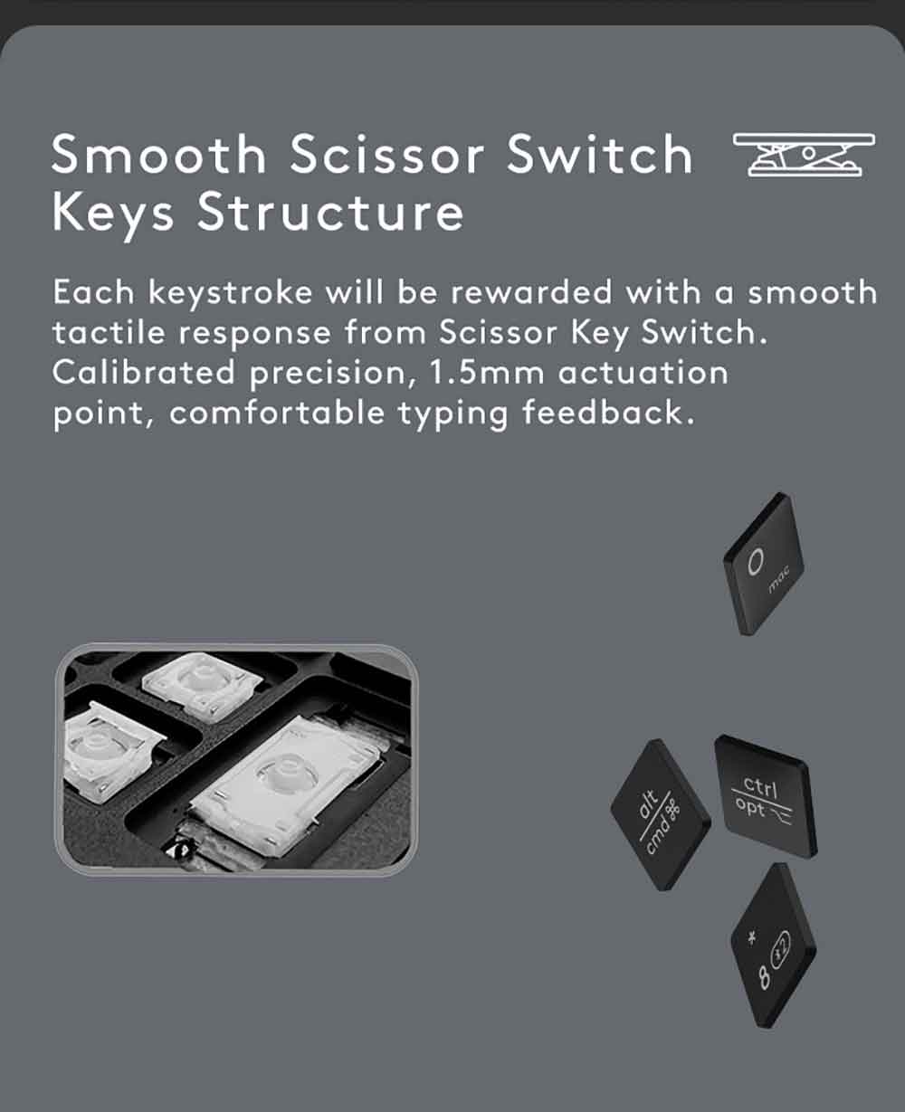 A4Tech FBX50C Bluetooth & 2.4G Wireless Keyboard Slim with Mac Keys Switch up to 4 Devices 40 e08f620adb9468bae181a5d9f05fea6c