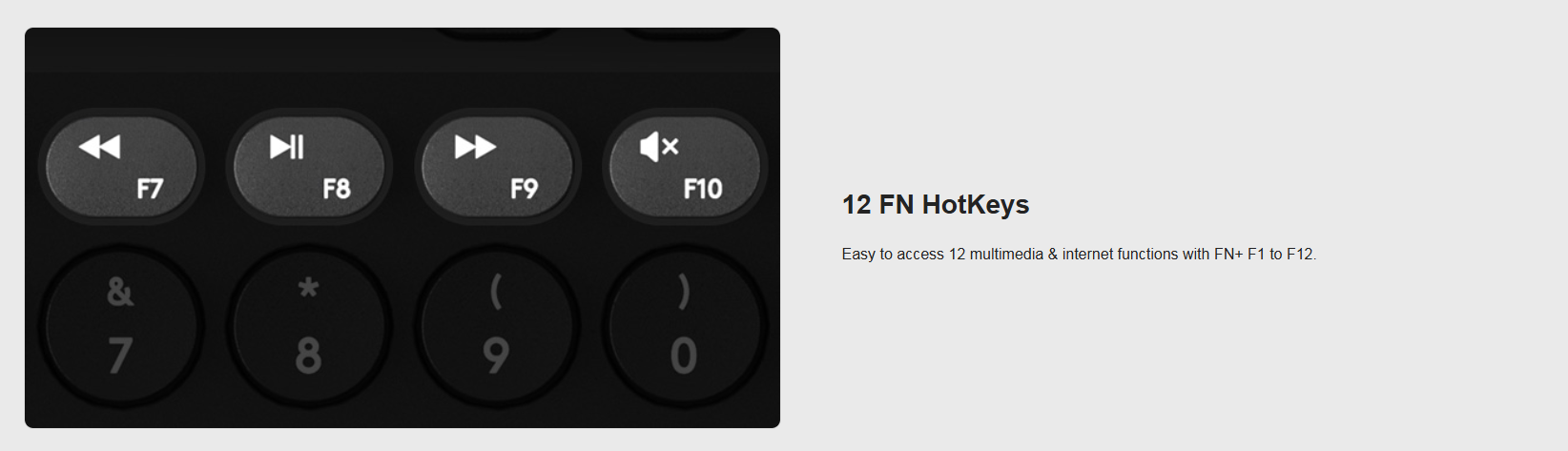 A4Tech FBK36C AS Bluetooth & 2.4G Keyboard Rechargeable Compact Design Switch up to 3 Devices 15 mm